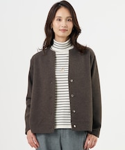 【季節の変わり目に】キーネック ブルゾン