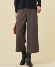 【WEB限定カラーあり・人気定番アイテム】ツムギートflannel クロップド パンツ