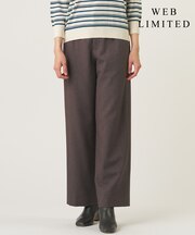 【WEB限定・人気素材】ツムギートflannel ストレート パンツ