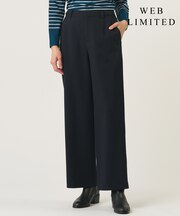【WEB限定・人気素材】ツムギートflannel ストレート パンツ