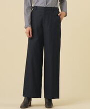 T/W ミルドチェック&千鳥 セミ ワイド パンツ