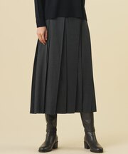 【WEB限定カラーあり】T/W ミルドチェック&千鳥 プリーツ スカート