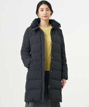 【シーンレスに活躍・2way】タフタダウン ロング丈 コート