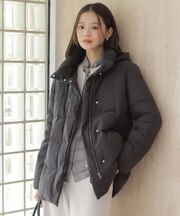 【WEB限定カラーあり・シーンレスに活躍・2way】タフタダウン ミドル丈 コート