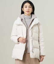 【WEB限定カラーあり・シーンレスに活躍・2way】タフタダウン ミドル丈 コート