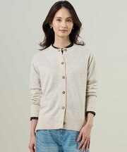 【人気素材・WEB限定カラーあり】CASHMERE BLEND クルーネック ニット カーディガン