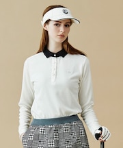 【WOMEN】【日本製】クレリックカラー 長袖シャツ