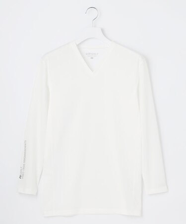 【MEN】【吸水速乾・UVケア】30デニール Vネック カットソー