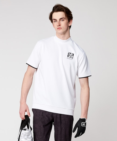 MEN】【吸水速乾・UVケア】ベア天竺 モックネックシャツ 適度な厚さで1