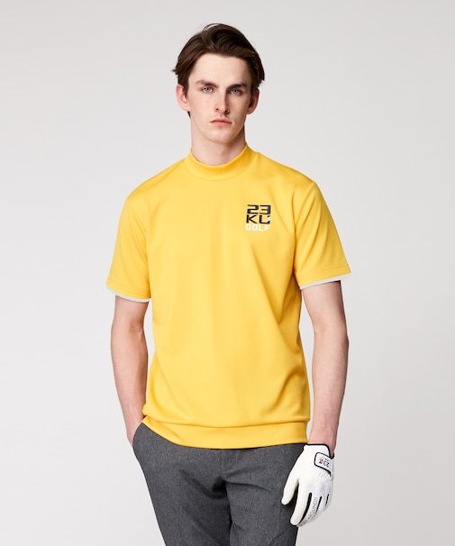 【MEN】【吸水速乾・UVケア】ベア天竺 モックネックシャツ 適度な厚さで1枚で決まる