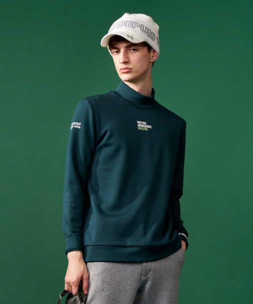【MEN】ストレッチ裏フリース モックネック