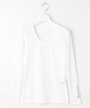 【WOMEN】【吸水速乾・UVカット】３０ｄインナーUネック カノコ