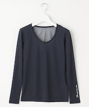 【WOMEN】【吸水速乾・UVカット】３０ｄインナーUネック カノコ