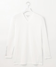 【MEN】【吸水速乾・UVケア】30デニール 無地Vネックインナーシャツ