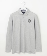 【MEN】【UVカット】ハニカムカノコ長袖ポロシャツ