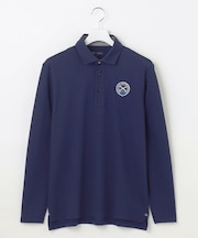 【MEN】【UVカット】ハニカムカノコ長袖ポロシャツ