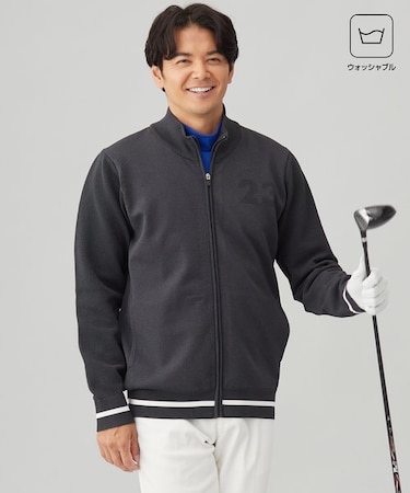 【MEN】【ウォッシャブル】フルジップニットブルゾン