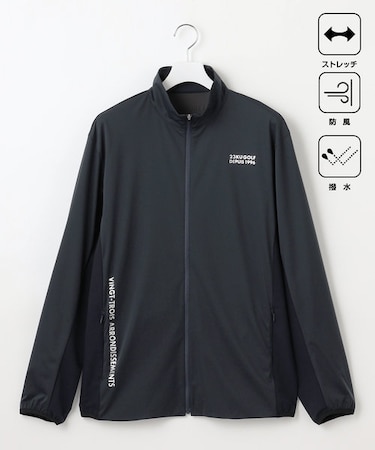 【MEN】【撥水/防風/ストレッチ】ライトブルゾン