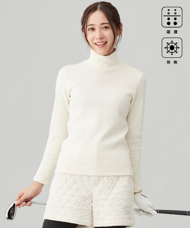 【WOMEN】グランサーモリブ モックネック 保温性抜群なのに着膨れ感軽減 お出かけにも◎