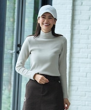 【WOMEN】グランサーモリブ モックネック 保温性抜群なのに着膨れ感軽減 お出かけにも◎