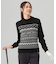【WOMEN】【ウォッシャブル】フェアアイル柄ニット