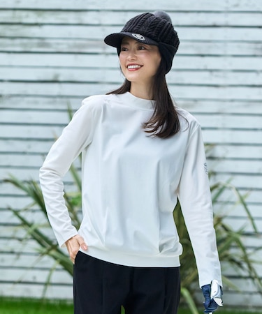 【WOMEN/EC限定】【吸水速乾/UVケア】シンプル モックネック