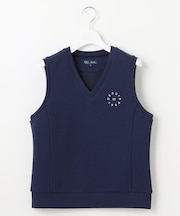 【WOMEN/EC限定】ワンポイント ジャージー ベスト ロングシーズン使える 温度調節に最適