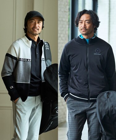 【MEN】リバーシブルニットブルゾン