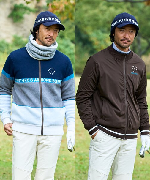 【MEN】リバーシブルニットブルゾン