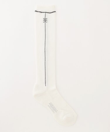 【WOMEN】コーディネートしやすいシンプルさが◎ メッシュ ハイソックス