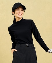 【WOMEN】【吸水速乾/UVカット】型崩れしにくいエッセンシャルリブインナー