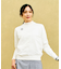 【WOMEN】【ウォッシャブル】シワになりにくいロゴスポーツニット イージーケア