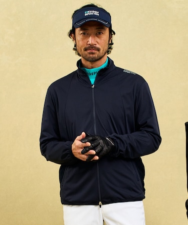 【MEN】【撥水/防風/ストレッチ】悪天候の日にも活躍するストレッチ性抜群のエアリージャージーブルゾン