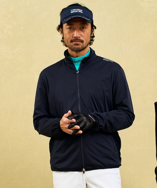 【MEN】【撥水/防風/ストレッチ】悪天候の日にも活躍するストレッチ性抜群のエアリージャージーブルゾン