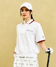 【WOMEN】【吸水速乾/UVケア】トレンド感のあるゆったりシルエットが新鮮！4色から選べるゴルフポロシャツ