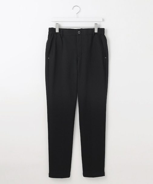 【MEN】【ストレッチ】機能性抜群なシックな印象の快適バックメッシュジャージーパンツ