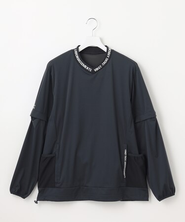 【MEN】防風ストレッチアリージャージープルオーバー