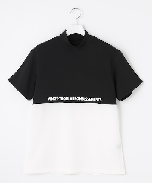 【MEN】【吸水速乾/UVカット】ストレッチ性抜群！ドライタッチで肌馴染みも◎カラーブロック モックネックシャツ