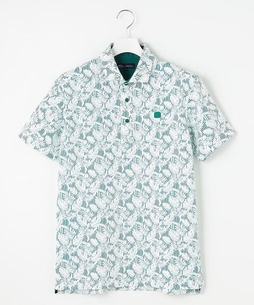 大人気につき追加生産決定！》【MEN】リーフ柄 ポロシャツ｜ニジュウ