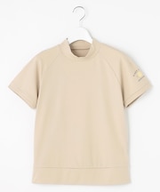 【辻梨恵プロ着用】【UVカット】モックネックシャツ　１枚で着られる万能カットソー