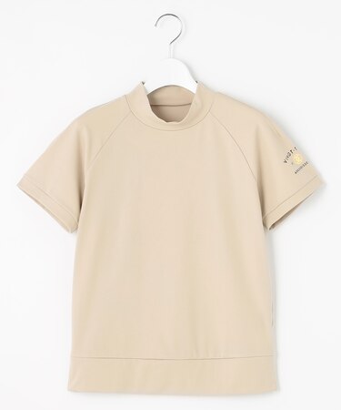 【辻梨恵プロ着用】【UVカット】モックネックシャツ　１枚で着られる万能カットソー
