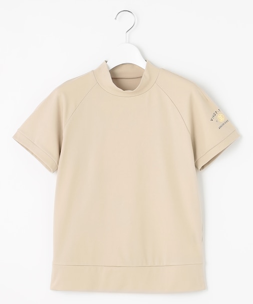 【辻梨恵プロ着用】【UVカット】モックネックシャツ　１枚で着られる万能カットソー