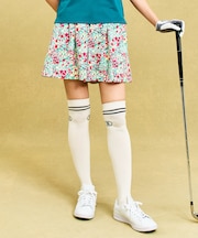 【WOMEN】【接触冷感/撥水/UVカット】フラワーショートパンツ　一気に華やかになるヘルシーな総柄