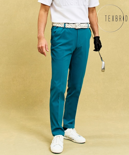 着用動画あり【MEN】「TEXBRID」ストレッチテーパードパンツ
