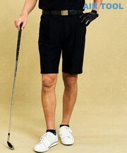 【MEN】機能に優れた新素材「AIR TOOL」ワンタックショートパンツ