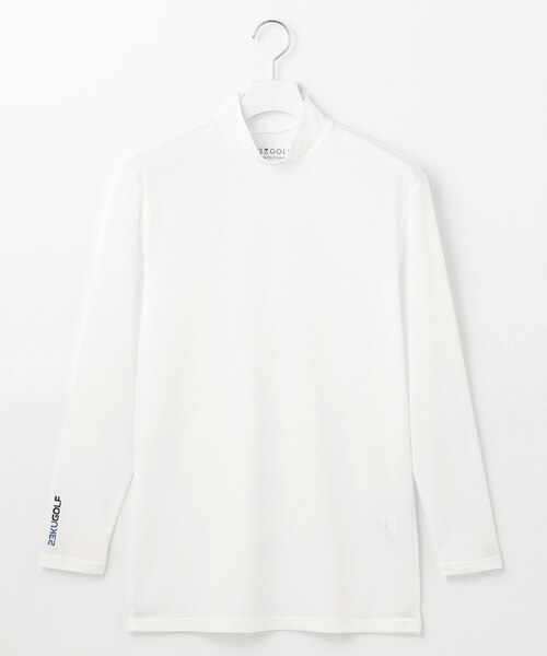 MEN】【吸水速乾/UVケア】30デニール 無地モックネックインナーシャツ