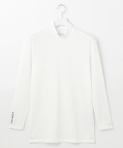 【MEN】【吸水速乾/UVケア】30デニール 無地モックネックインナーシャツ