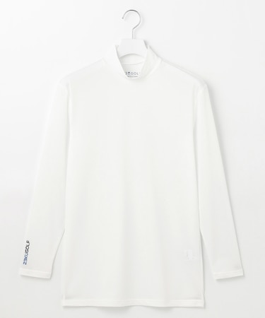 【MEN】【吸水速乾/UVケア】30デニール 無地モックネックインナーシャツ