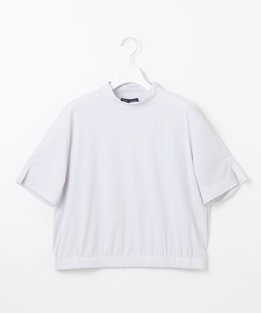 【WOMEN】【接触冷感/UVカット】盛夏に最適なCOOL JERSEYシリーズ クロップド丈 モックネック