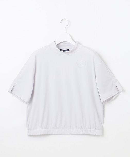 【WOMEN】【接触冷感/UVカット】盛夏に最適なCOOL JERSEYシリーズ クロップド丈 モックネック